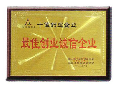 十佳創(chuàng  )業(yè)誠信企業(yè)